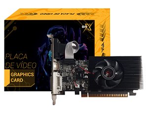 PLACA DE VÍDEO 4GB GT730 DDR3 128BITS LOW. PROF. VGA HDMI DVI BRX
