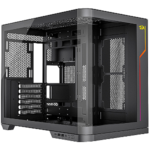 GABINETE WIDELOAD EXTREME VIDRO CURVADO CA-605B PRETO S/ FAN REDRAGON