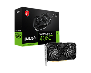 PLACA DE VIDEO 8GB RTX 4060 TI VENTUS 2X BLACK 912-V515-024 MSI
