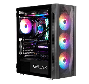 GABINETE ATX REVOLUTION-06 PRETO 4 FAN GALAX