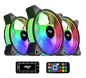 KIT 3x FAN 120MM ARGB SILVERLINE AG-SILVERLINE3X1-BK ACEGEEK