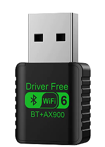 ADAPTADOR WIFI 6 + BT 5.3 USB AX900 DUAL BAND