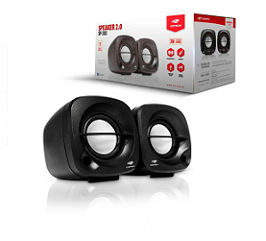 SPEAKER 2.0 P2+USB SP-303BK PRETA C3T