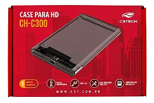 GAVETA P/HD EXT 2,5" USB-C 3.0 CH-C300BK C3T