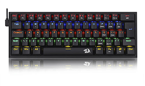 TECLADO MEC 60% USB-C FIZZ RGB S. MAGNETIC K617RGB-M PRETO REDRAGON