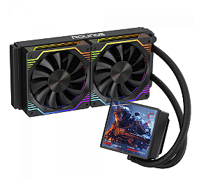 WATER COOLER 240MM ARGB ZEPHYRO BLACK TELA 4" TDP250W ROUND5