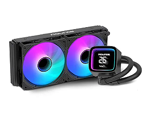 WATER COOLER 240MM ARGB BOREAH BLACK DISPLAY 2,1" TDP250W ROUND5