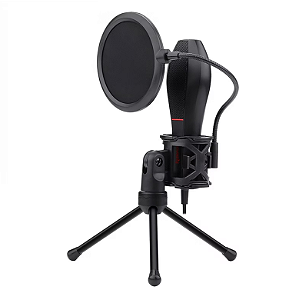 MICROFONE GAMER STREAMER GM200-1 QUASAR 2 REDRAGON