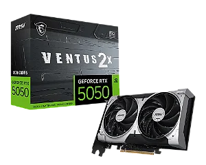PLACA DE VIDEO NV RTX 5050 8GB GDDR6 128BITS VENTUS 2X OC 912-V538-010 MSI