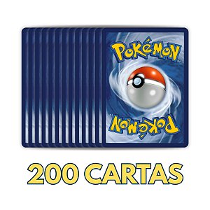 Lote de Cartas Pokémon TCG - 200 Unidades