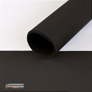 Pacote 10 Folhas EVA Liso 1,5mm 40x48cm Preto