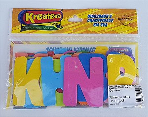 Alfabeto Móvel Médio 70mm (Altura) Com 31 Peças