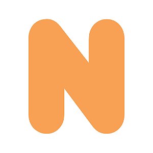 Pacote 10 unidades LETRA "N" (120mm Altura) Cores Sortidas