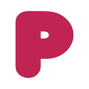 Pacote 10 unidades LETRA "P" (120mm Altura) Cores Sortidas