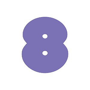 Número unitário - NÚMERO "8" (120mm Altura) Cores Sortidas