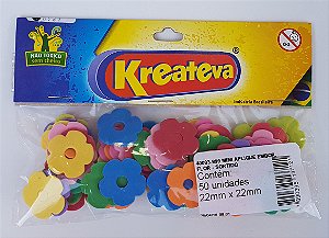 Mini Aplique "FLOR" (Blister 50 unidades) Cores Sortidas