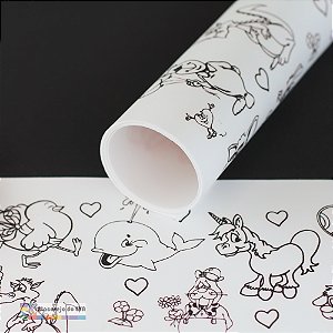 Folha EVA Para Colorir (Serigrafado UV) 40x60cm TURMINHA FELIZ