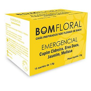 Caixa de Chá BomFloRal Emergencial com 15 Sachês
