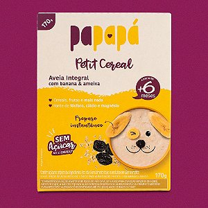 Cereal Infantil Papapá Aveia Banana e Ameixa 170g\