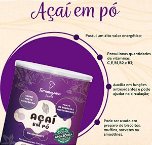Açaí em Pó - Terramazonia - 200g