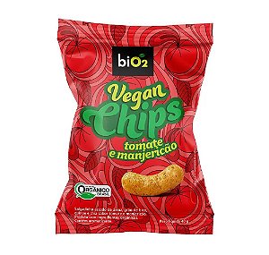 BiO2 Vegan Chips Tomate e Manjericão 40 g - Bio2 - 40 g