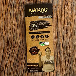 Na'kau 81% Cacau 80g - Nakau - 80g