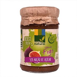 GELEIA DE FIGO SEM ADICAO DE ACUCAR ORGANICA COOPERNATURAL 180g