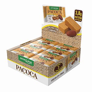 Paçoca adoçada com Tâmara Puro e Leve Display  com 24 un