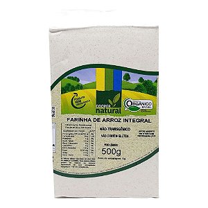 FARINHA DE ARROZ INTEGRAL ORGANICO COOPERNATURAL 500g