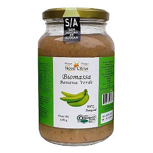 BIOMASSA BANANA VERDE ORGÂNICA NOVO CITRUS 570G