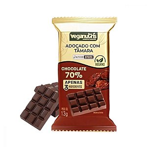 CHOCOLATE C/ TAMARA EM PO 70% - VEGANUTRIS - DISPLAY 15X13GR