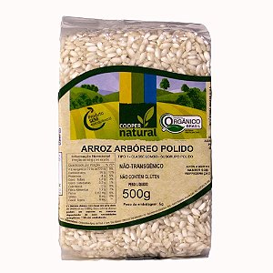 ARROZ ARBOREO POLIDO ORGANICO COOPERNATURAL - 500G