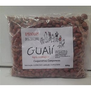AMENDOIM AGROECOLOGICO COMUM VERMELHO - GUAIí - 500G
