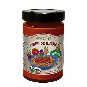 MOLHO DE TOMATE VEGETAIS INFANTIL PURO E LEVE  200G