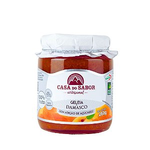 GELEIA SEM ACUCAR DAMASCO - CASA DO SABOR - 260g