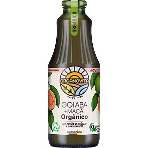 SUCO GOIABA / MAÇÃ - ORGANOVITA -  1L
