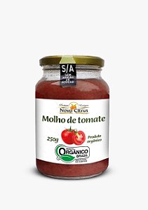 MOLHO DE TOMATE ORGÂNICO - NOVO CITRUS - 250G