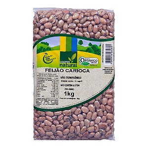 FEIJAO CARIOCA ORGANICO - COOPERNATURAL -  1KG
