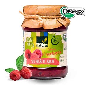 GELEIA DE FRAMBOESA ORGANICASEM ADIÇÃOO DE AÇUCAR COOPERNATURAL -  180G