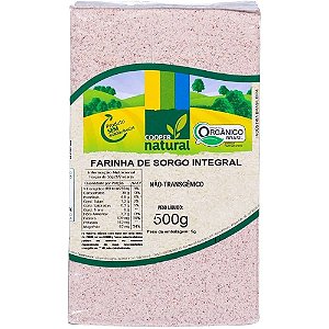 FARINHA DE SORGO INTEGRAL ORGANICO - COOPERNATURAL -  500G