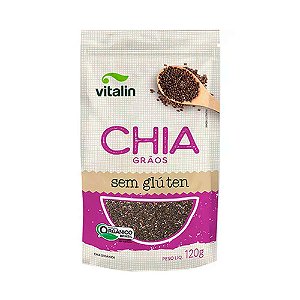 CHIA GRÃOS S/Glúten ORG.- VITALIN -120G