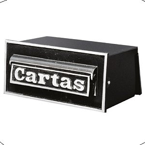 Caixa de Correios Grande Resistente Alumínio Tamanho 30x25x12 para Embutir Muro