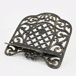 Porta Bíblia de Decoração em Alumínio Fundido Bronze Grande