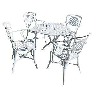 Conjunto Havana Mesa 4 Cadeiras Com Braços
