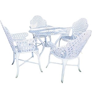 Conjunto Copacabana Mesa Design Cadeira Com Braços