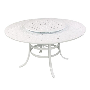 Mesa de Alumínio Fundido Modelo Giratório Havana