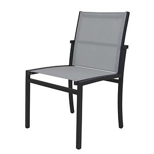 Cadeira Para Mesa de Jantar e Cozinha Modelo Zurick Luanda Sem Braços Tela Sling