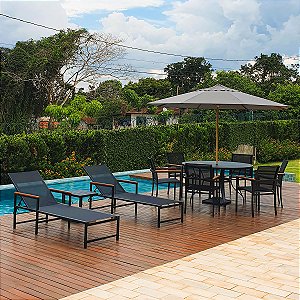 Moveis para Piscina Área Externa Resistente ao Sol e Chuva