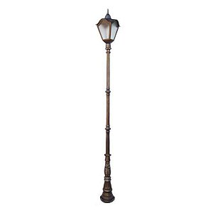Poste Romano Grande 01 Luminária para Jardim Praça Sítio