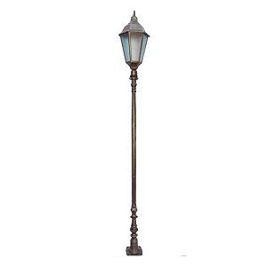 Luminária Poste Verona 01 Luz para Jardim Área Externa